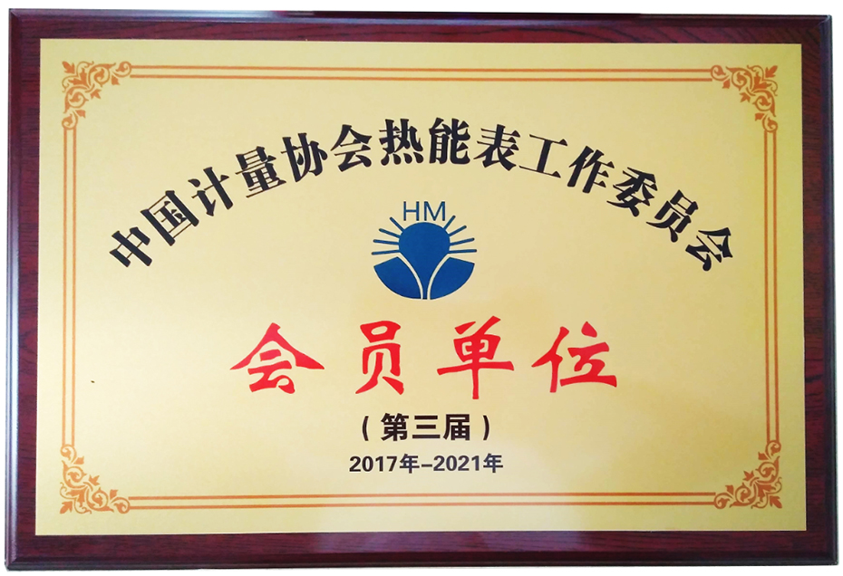 中國計量協會熱能表工作委員會會員單位-騰越科技